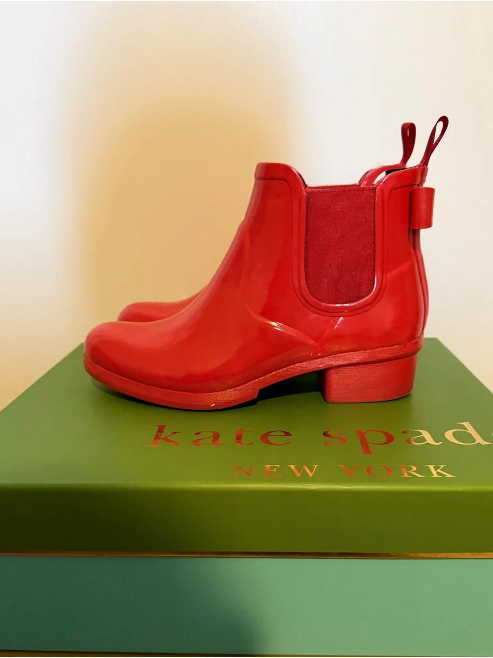 Kate Spade Red Rain Boots